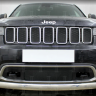 Защита радиатора "Standart" Jeep Grand Cherokee (2018-н.в.) верх, чёрная купить недорого с доставкой в Клин