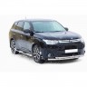 Защита порогов «Труба с проступью» (d76) для Mitsubishi Outlander (2014-2016)(Окрашенное) купить недорого с доставкой в Клин