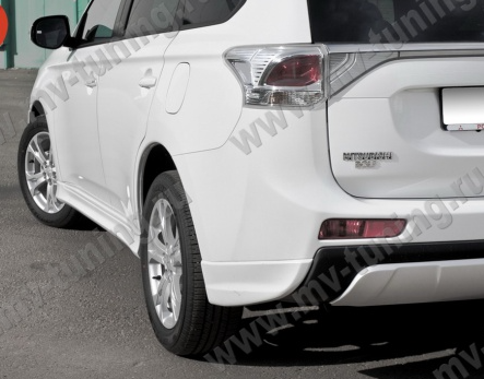 Диффузор заднего бампера "Broomer Design" для Mitsubishi Outlander (3rd generation)(2012-2014) купить недорого с доставкой в Клин