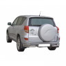 Защита заднего бампера «Уголки двойные» (d76) для Toyota RAV4 (2006-2012)(Окрашенное) купить недорого с доставкой в Клин