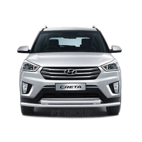 Защита переднего бампера двойная d63/63мм (НПС) HYUNDAI Creta (2016-н.в.) купить недорого с доставкой в Клин