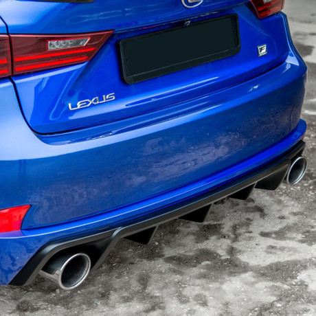 Диффузор заднего бампера №1 (с килями) для Lexus IS III (с 2013-2022) купить недорого с доставкой в Клин