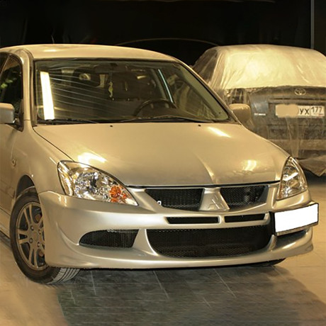 Бампер передний в стиле "EVO" для Mitsubishi Lancer IX (2003-2009) купить недорого с доставкой в Клин