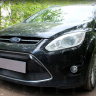 Защита радиатора "Standart" Ford C-MAX (2010-2015) чёрная купить недорого с доставкой в Клин