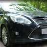 Защита радиатора "Standart" Ford C-MAX (2010-2015) чёрная купить недорого с доставкой в Клин