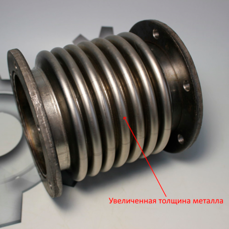 Сильфон (внутр.d=100мм, фл.круглый, увел.ресурс), (трактор К-744,Т-15,Т-221, катер КС-101,104,110) 700.00.10.070 купить недорого с доставкой в Клин