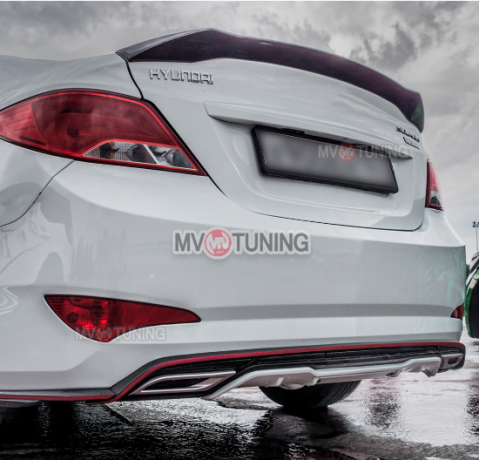 Лип-Спойлер "Zeus" для Hyundai Solaris (2010-2016) купить недорого с доставкой в Клин