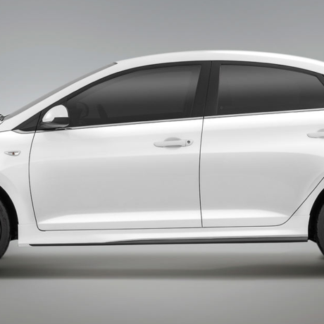 Накладки на пороги "Quant" для Hyundai Solaris (2017-2020) купить недорого с доставкой в Клин