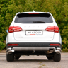 Защита заднего бампера двойная угловая d63/51мм (НПС) HAVAL H6 (2014-н.в.) купить недорого с доставкой в Клин