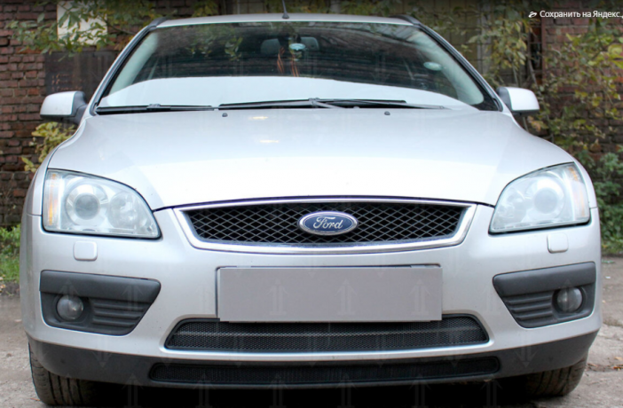 Защита радиатора "Standart" Ford Focus II (2004-2008) чёрная купить недорого с доставкой в Клин