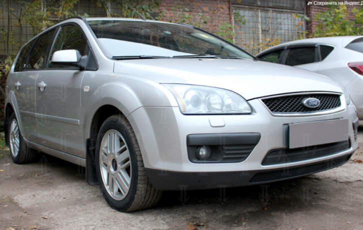 Защита радиатора "Standart" Ford Focus II (2004-2008) чёрная купить недорого с доставкой в Клин
