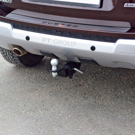 Накладка на задний бампер (НПС) RENAULT DUSTER (2012-2020 г.в.) купить недорого с доставкой в Клин