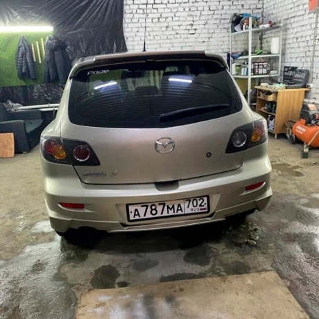 Накладка (юбка) на задний бампер для Mazda 3, хэтчбэк (2003-2009) купить недорого с доставкой в Клин