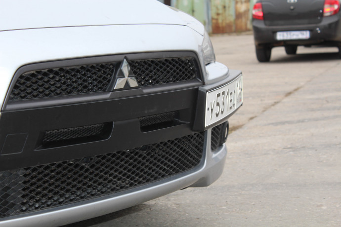 Воздуховоды радиатора в передний бампер (Цельные) var №2 для Mitsubishi Lancer X (2007-2010) купить недорого с доставкой в Клин
