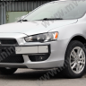 Воздуховоды радиатора в передний бампер (Цельные) var №2 для Mitsubishi Lancer X (2007-2010) купить недорого с доставкой в Клин