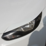 Накладки на фары (реснички) широкие var №1 для Ford Focus 3 (2012-2014) купить недорого с доставкой в Клин
