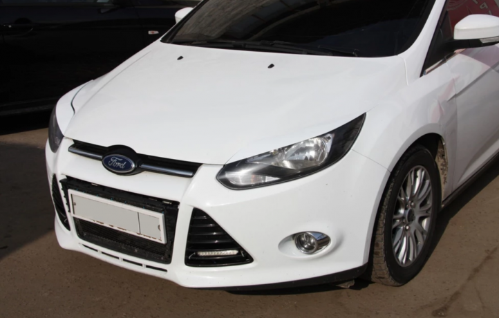 Накладки на фары (реснички) широкие var №1 для Ford Focus 3 (2012-2014) купить недорого с доставкой в Клин