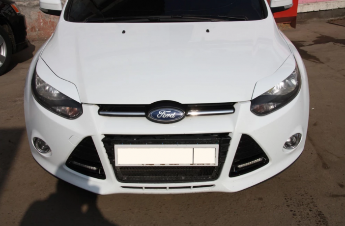 Накладки на фары (реснички) широкие var №1 для Ford Focus 3 (2012-2014) купить недорого с доставкой в Клин