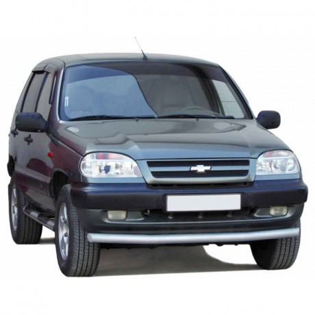 Защита переднего бампера «труба» для B@3 2123 "Chevrolet Niv@" (d 63,5)(Окрашенное) купить недорого с доставкой в Клин