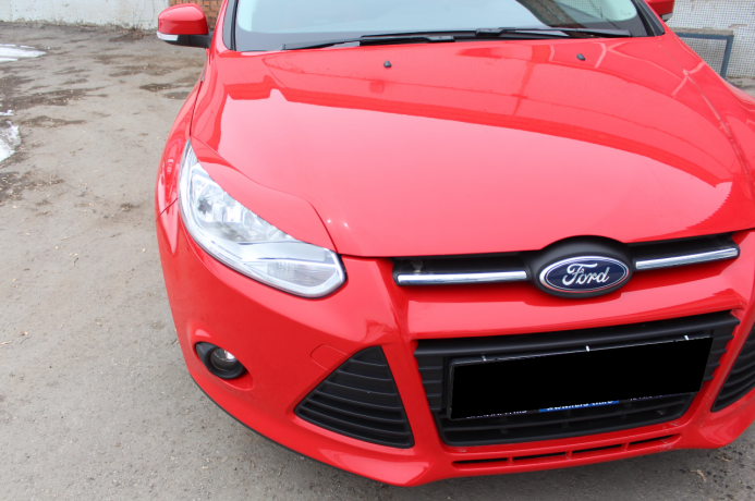 Накладки на фары (реснички) узкие var №2 для Ford Focus 3 (2012-2014) купить недорого с доставкой в Клин