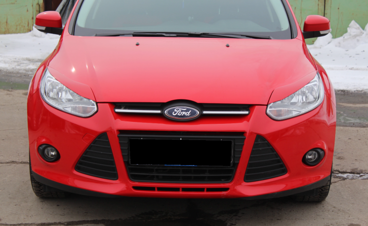 Накладки на фары (реснички) узкие var №2 для Ford Focus 3 (2012-2014) купить недорого с доставкой в Клин