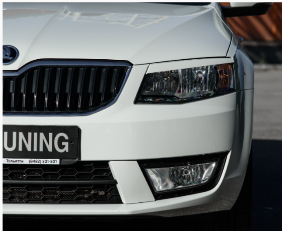 Вставки переднего бампера в стиле "RS" для Skoda Octavia III A7 (2013-2016) купить недорого с доставкой в Клин
