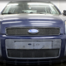 Защита радиатора "Standart" Ford Fusion (2005-2012) верх, чёрная купить недорого с доставкой в Клин