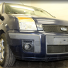 Защита радиатора "Standart" Ford Fusion (2005-2012) верх, чёрная купить недорого с доставкой в Клин