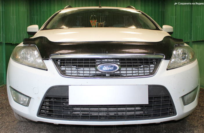 Защита радиатора "Standart" Ford Mondeo IV (2007-2010) низ с парктроником, чёрная купить недорого с доставкой в Клин
