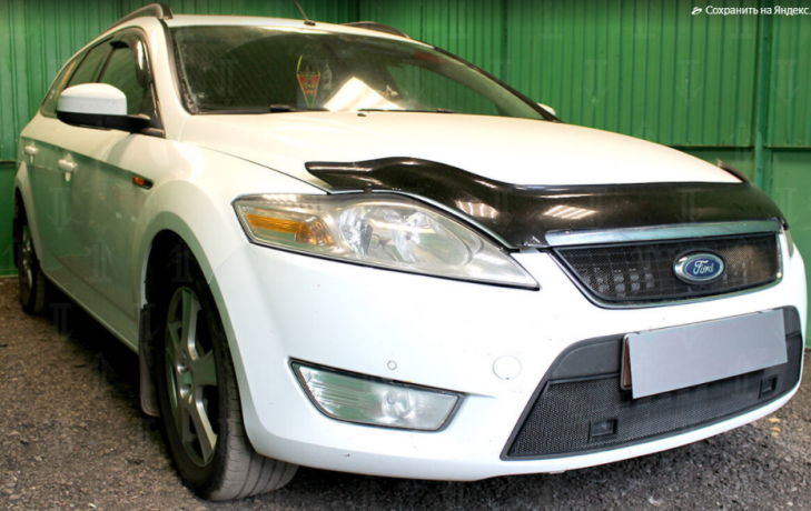 Защита радиатора "Standart" Ford Mondeo IV (2007-2010) низ с парктроником, чёрная купить недорого с доставкой в Клин