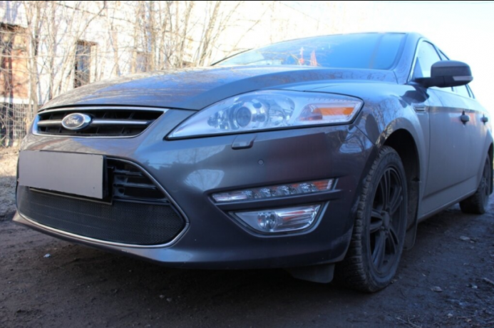 Защита радиатора "Standart" Ford Mondeo IV (2010-2014) чёрная купить недорого с доставкой в Клин