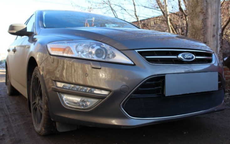 Защита радиатора "Standart" Ford Mondeo IV (2010-2014) чёрная купить недорого с доставкой в Клин