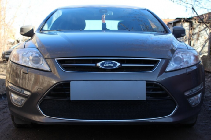 Защита радиатора "Standart" Ford Mondeo IV (2010-2014) чёрная купить недорого с доставкой в Клин