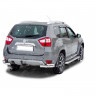 Защита заднего бампера «Уголки двойные» (d63,5) для Nissan Terrano (2014-н.в.)(Окрашенное) купить недорого с доставкой в Клин