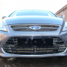 Защита радиатора "Standart" Ford Mondeo IV (2010-2014) низ с парктроником, чёрная купить недорого с доставкой в Клин