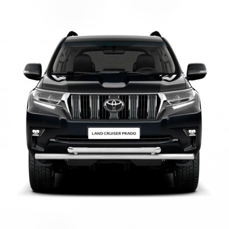 Защита переднего бампера двойная d63/63мм (НПС) TOYOTA LAND CRUISER PRADO 150 (2017-н.в.) купить недорого с доставкой в Клин