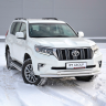 Защита переднего бампера двойная d63/63мм (НПС) TOYOTA LAND CRUISER PRADO 150 (2017-н.в.) купить недорого с доставкой в Клин