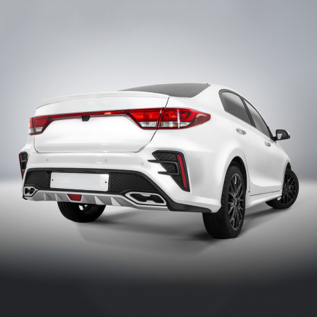 Бампер задний "ROTOR" для Kia Rio (2017-2020) купить недорого с доставкой в Клин