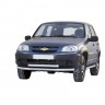 Защита переднего бампера "Труба двойная" B@3 2123 "Chevrolet Niv@" RS (d63.5) купить недорого с доставкой в Клин