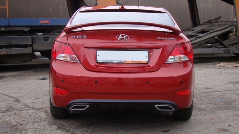 Спойлер высокий для Hyundai Solaris (2010-2016) купить недорого с доставкой в Клин