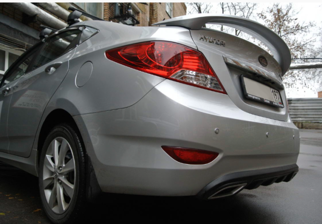 Спойлер высокий для Hyundai Solaris (2010-2016) купить недорого с доставкой в Клин