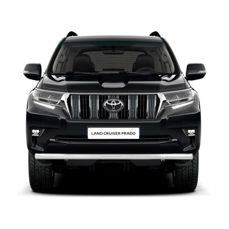 Защита переднего бампера одинарная d63мм (НПС) TOYOTA LAND CRUISER PRADO 150 (2017-н.в.) купить недорого с доставкой в Клин