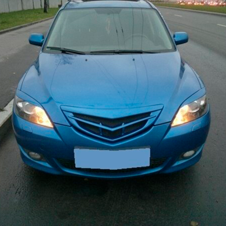 Решетка радиатора "Значок" для Mazda 3, хэтчбэк (2003-2009) купить недорого с доставкой в Клин