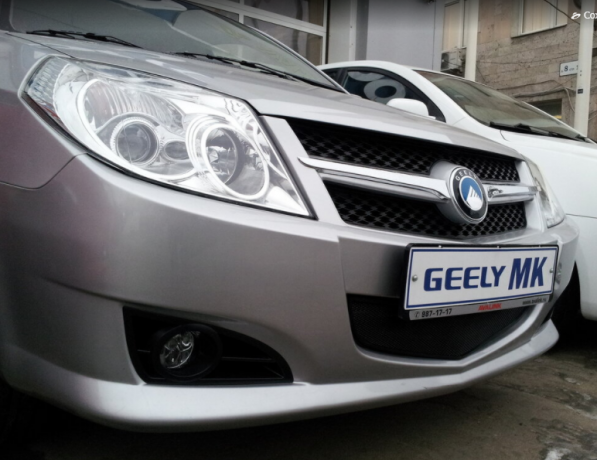Защита радиатора "Standart" Geely MK чёрная купить недорого с доставкой в Клин