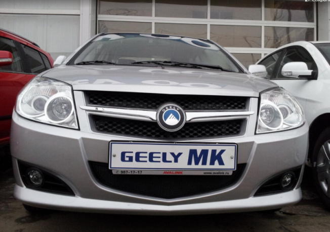 Защита радиатора "Standart" Geely MK чёрная купить недорого с доставкой в Клин