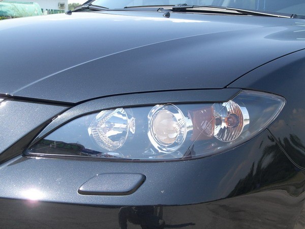 Накладки на фары (реснички) для Mazda 3 Sedan (2004-2009) купить недорого с доставкой в Клин