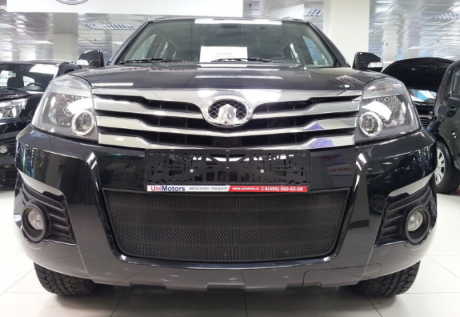 Защита радиатора "Standart" Great Wall Hover H3 (2010-2014) чёрная купить недорого с доставкой в Клин