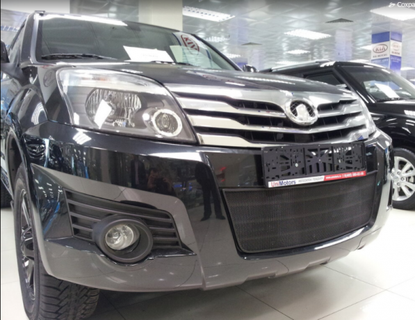 Защита радиатора "Standart" Great Wall Hover H3 (2010-2014) чёрная купить недорого с доставкой в Клин