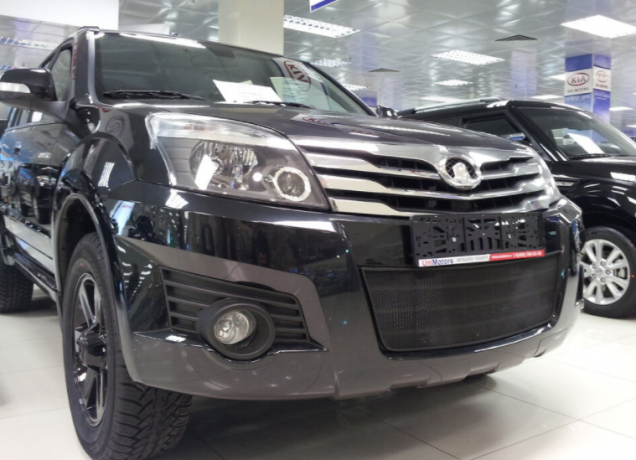 Защита радиатора "Standart" Great Wall Hover H3 (2010-2014) чёрная купить недорого с доставкой в Клин