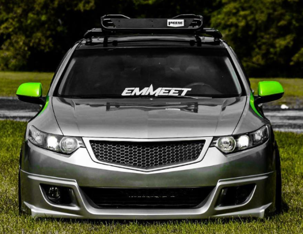 Решетка радиатора "Sport" var №4 (сетка в комплекте) для Honda Accord VIII (2008-2010) купить недорого с доставкой в Клин